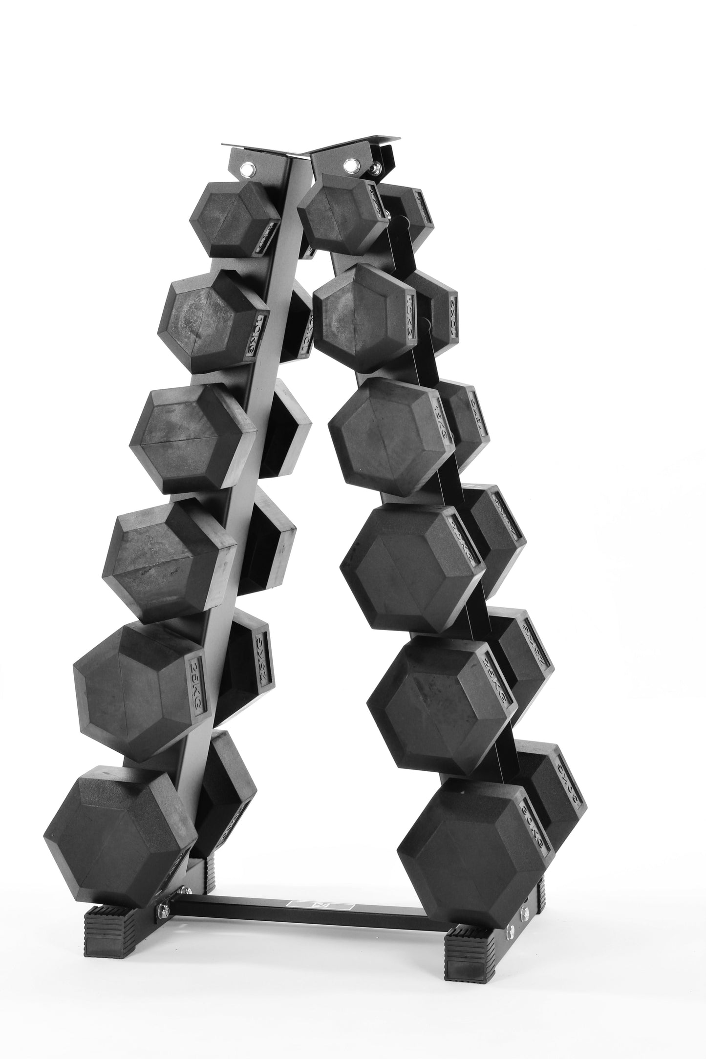5kg-30kg Hex Dumbbell Set & 6-Tier Rack Only In Postanoh