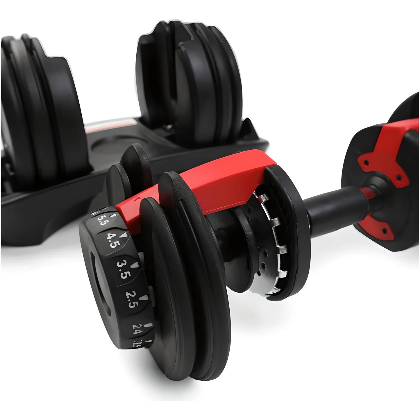 Adjustable 24kg Dumbbells Pair & 18kg Adjustable Kettlebell Package Only In Postanoh