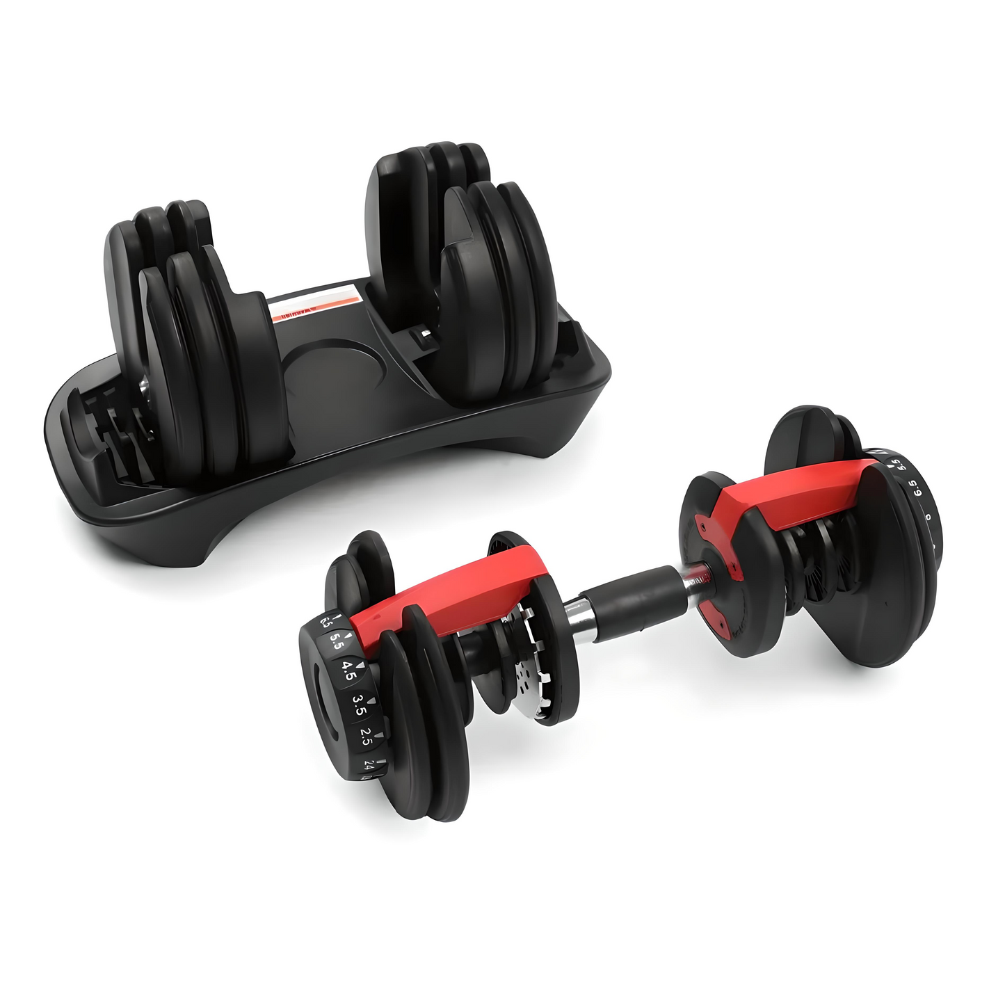 Adjustable 24kg Dumbbells Pair & 18kg Adjustable Kettlebell Package Only In Postanoh