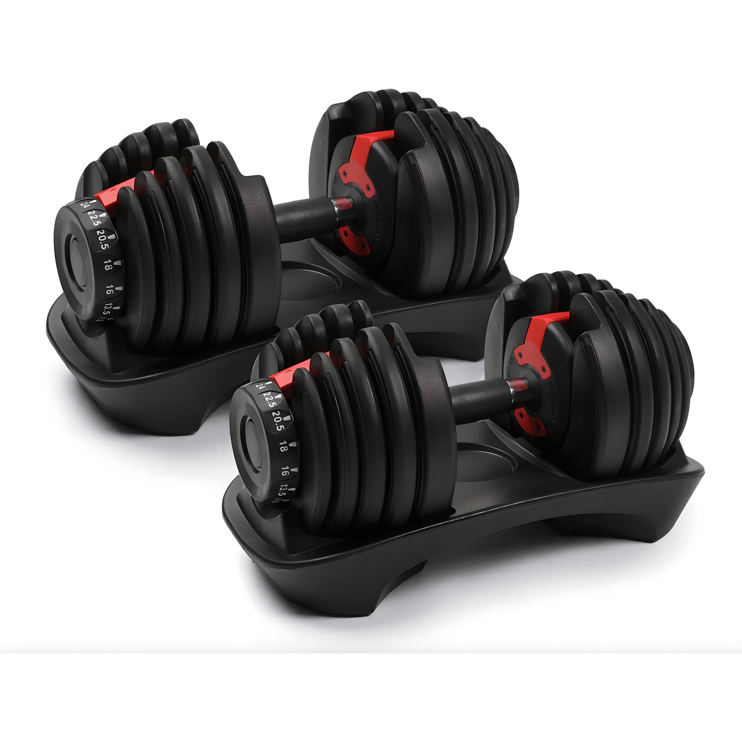 Adjustable 24kg Dumbbells Pair & 18kg Adjustable Kettlebell Package Only In Postanoh