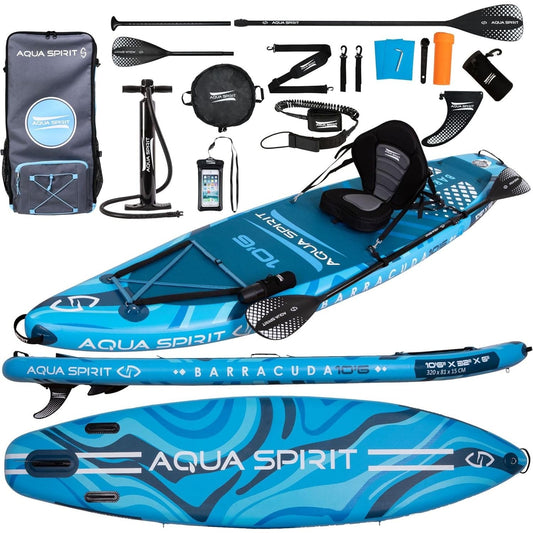 Aqua Spirit Barracuda iSUP/Kayak Inflatable Stand Up Paddle Board 2025 Only In Postanoh